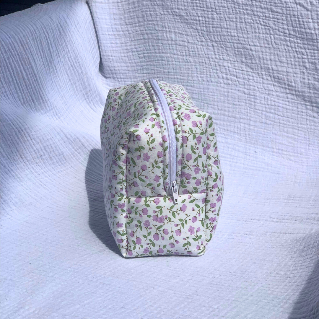 Trousse de toilette - Violettes 💜 - Ma Reinette