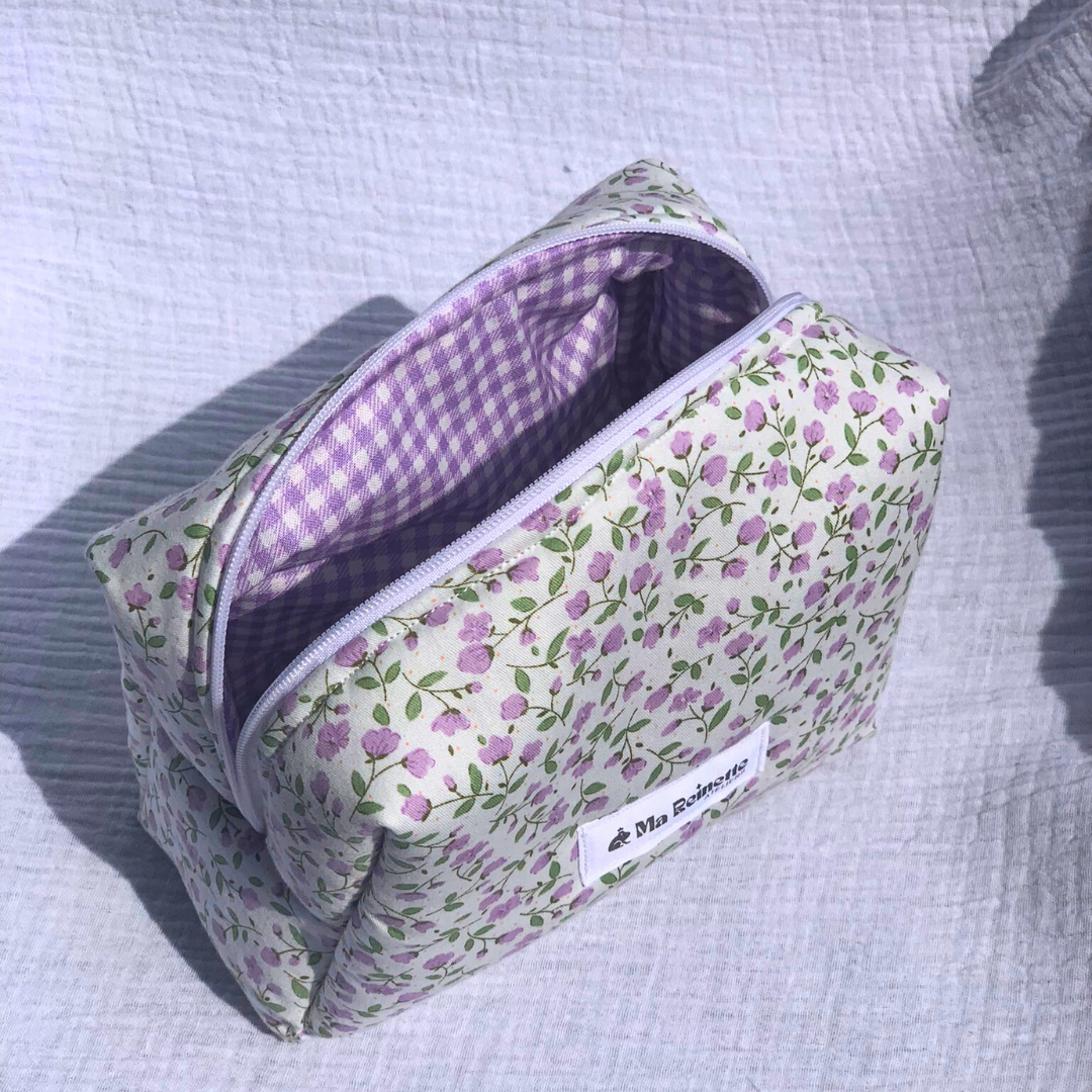 Trousse de toilette - Violettes 💜 - Ma Reinette