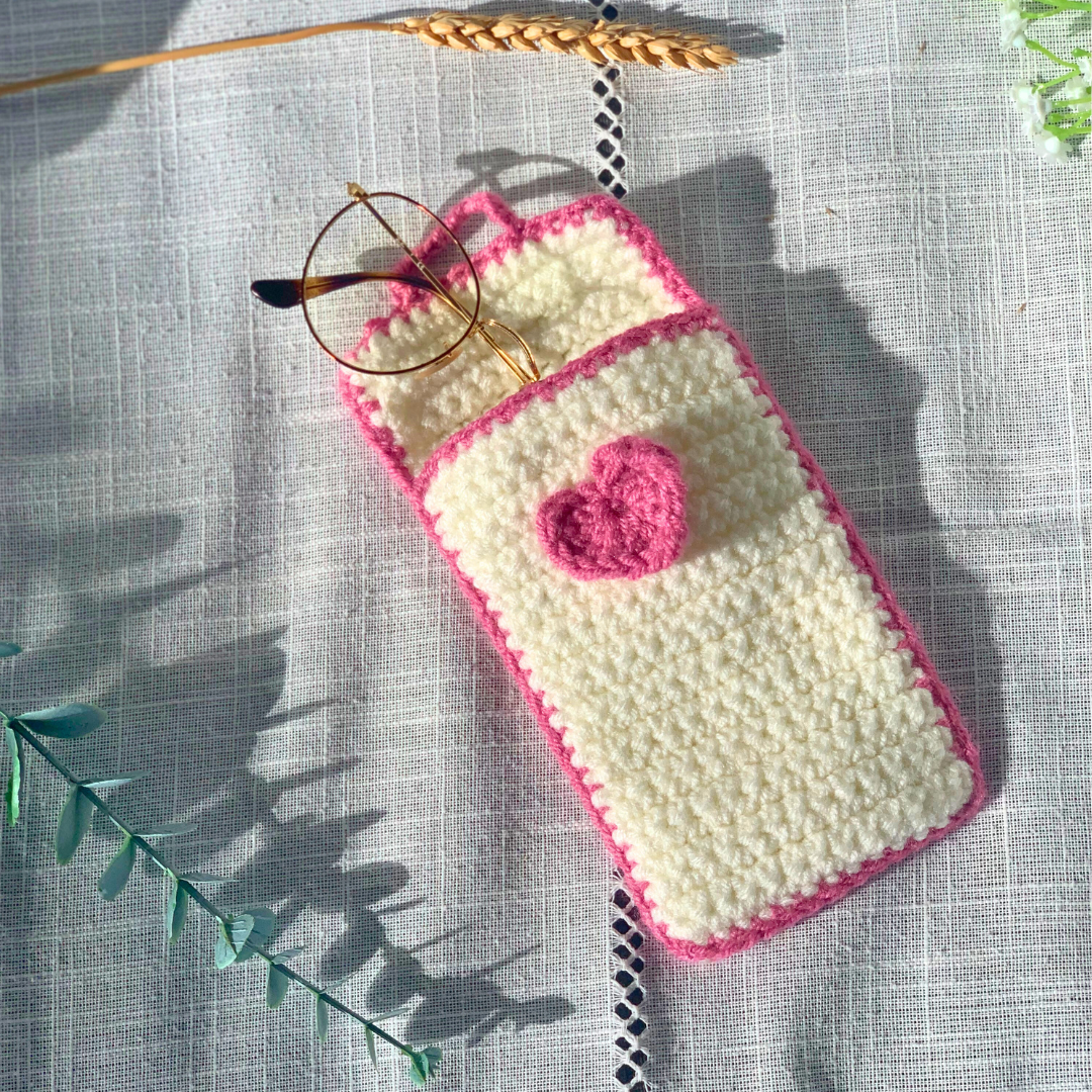 Etui stylos/lunettes Coeur - Ma Reinette