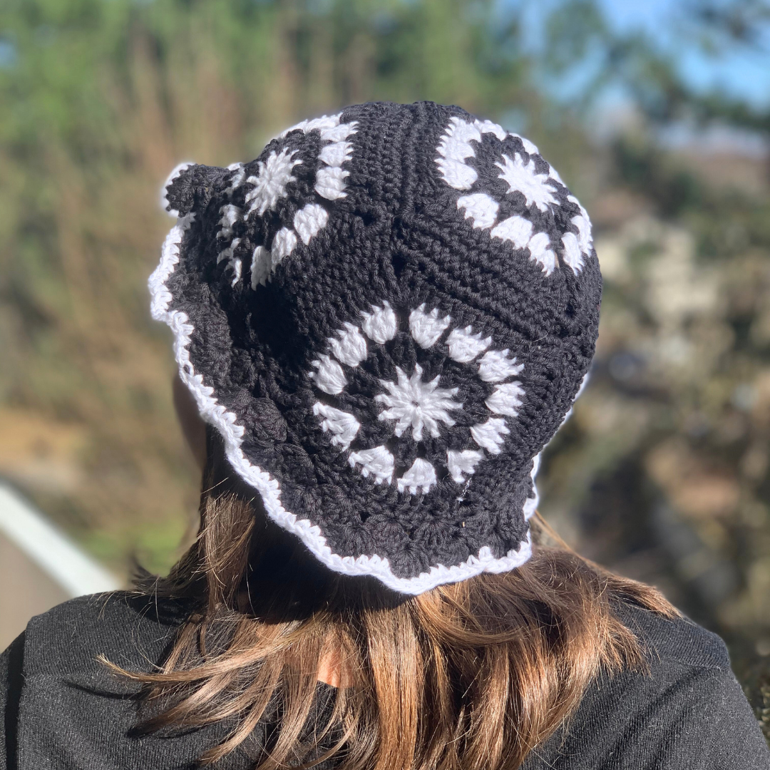 Bob crochet en coton - Fleurs - Ma Reinette