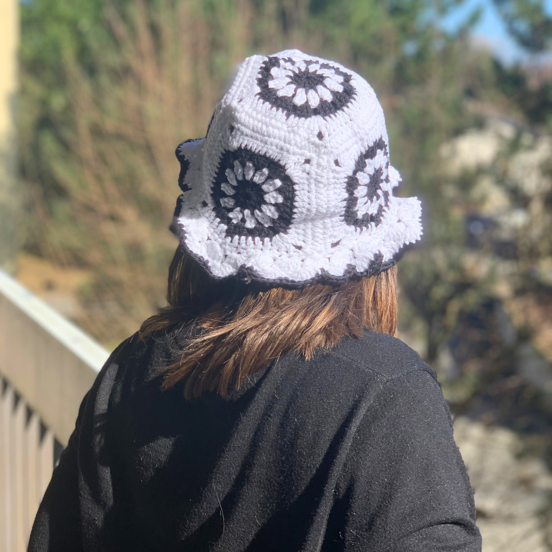 Bob crochet en coton - Fleurs - Ma Reinette