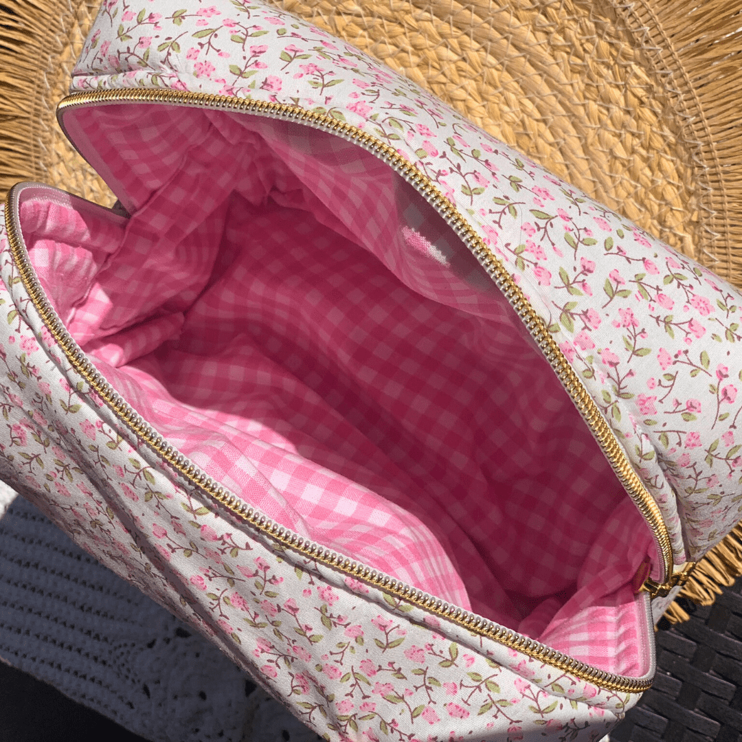 Trousse de toilette - Pink Liberty 🌺 - Ma Reinette