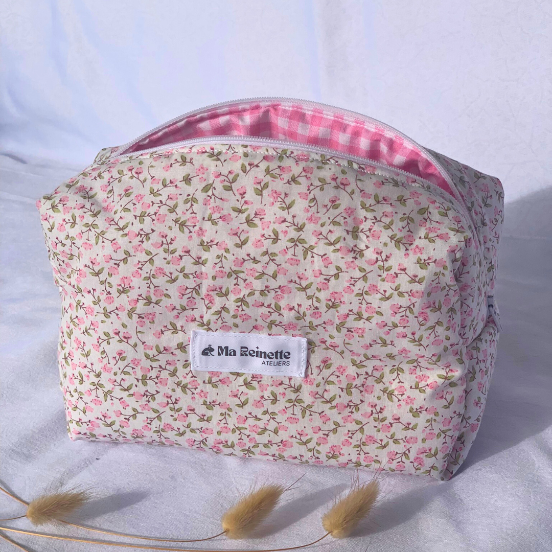 Trousse de toilette - Pink Liberty 🌺 - Ma Reinette