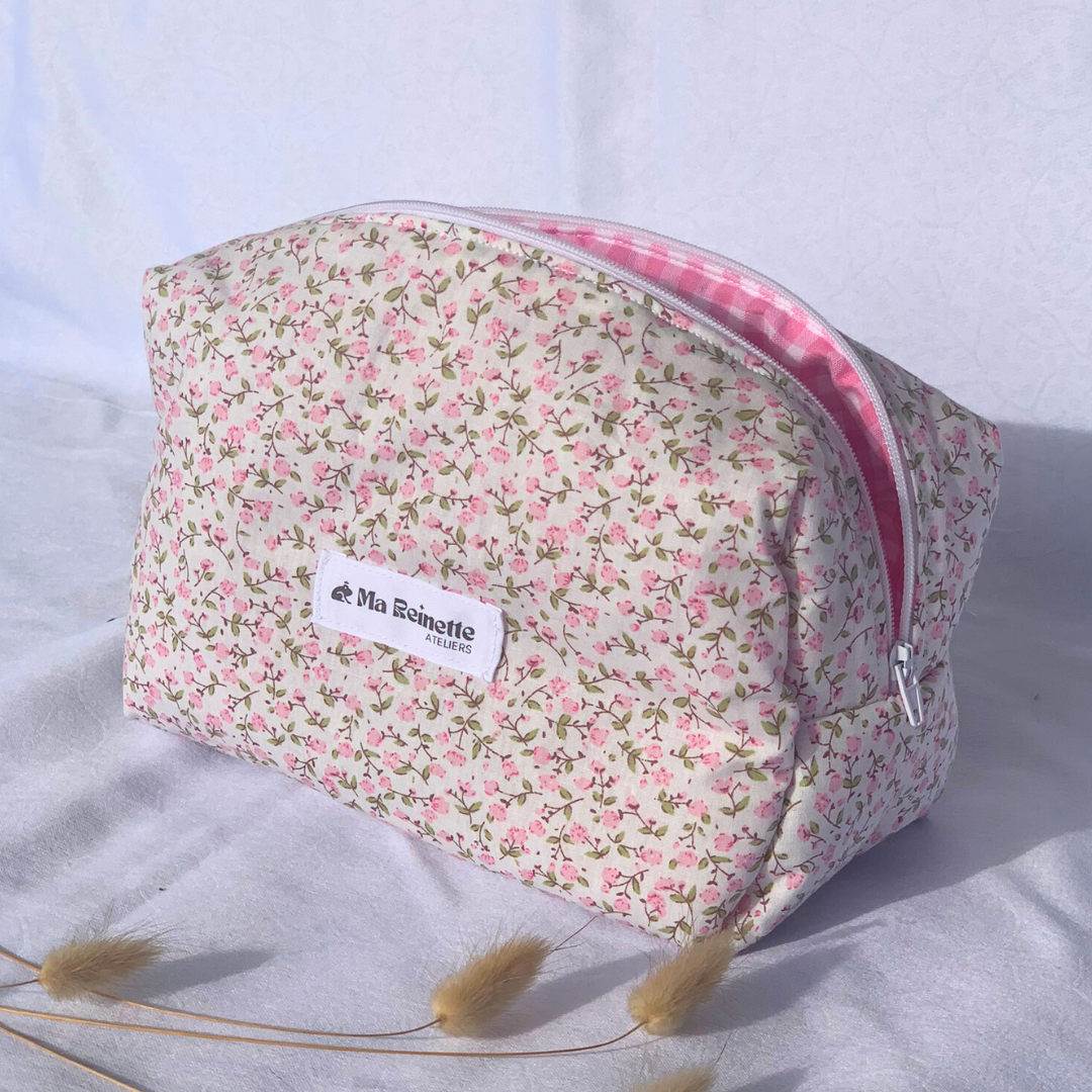 Trousse de toilette - Pink Liberty 🌺 - Ma Reinette
