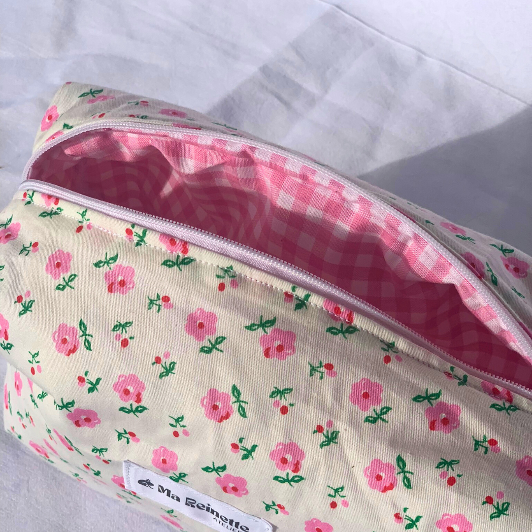 Trousse de toilette - 60s flowers - Ma Reinette