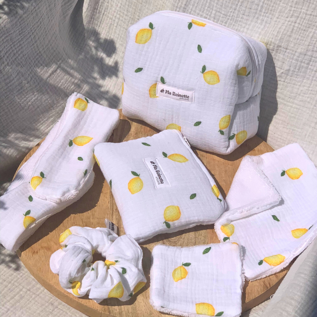 Trousse de toilette - Citrons 🍋 - Ma Reinette