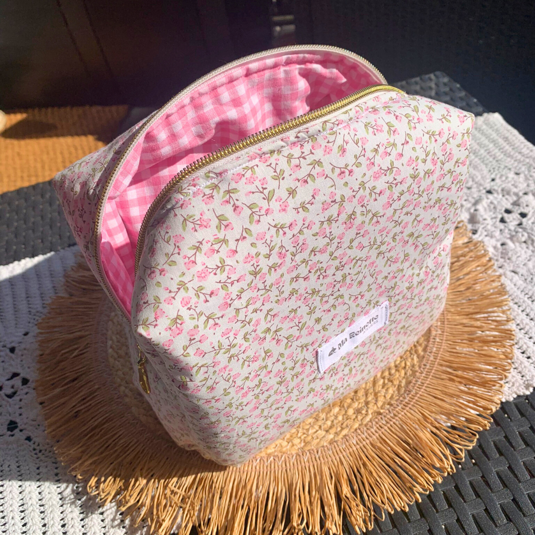 Trousse de toilette - Pink Liberty 🌺 - Ma Reinette
