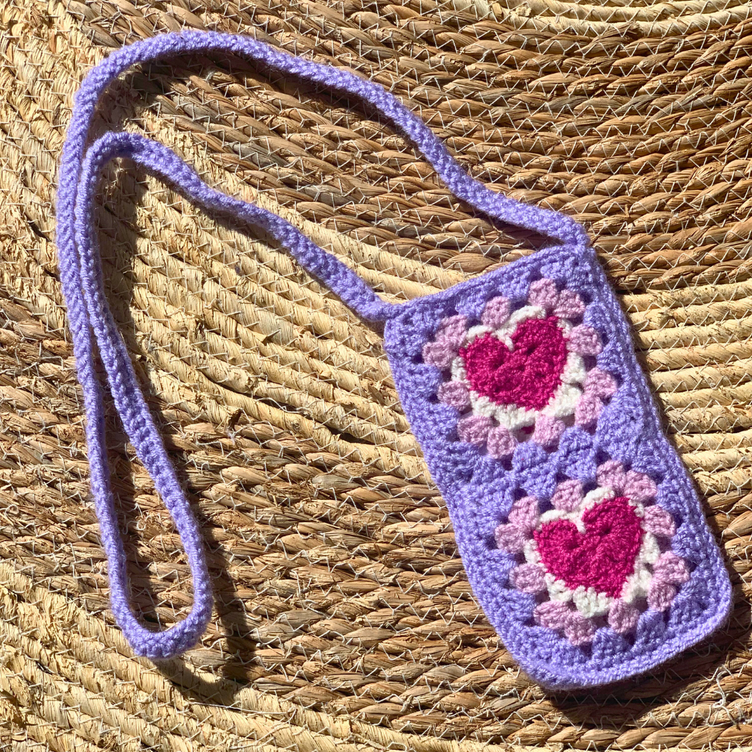 Housse de téléphone en crochet Bandoulière - Ma Reinette