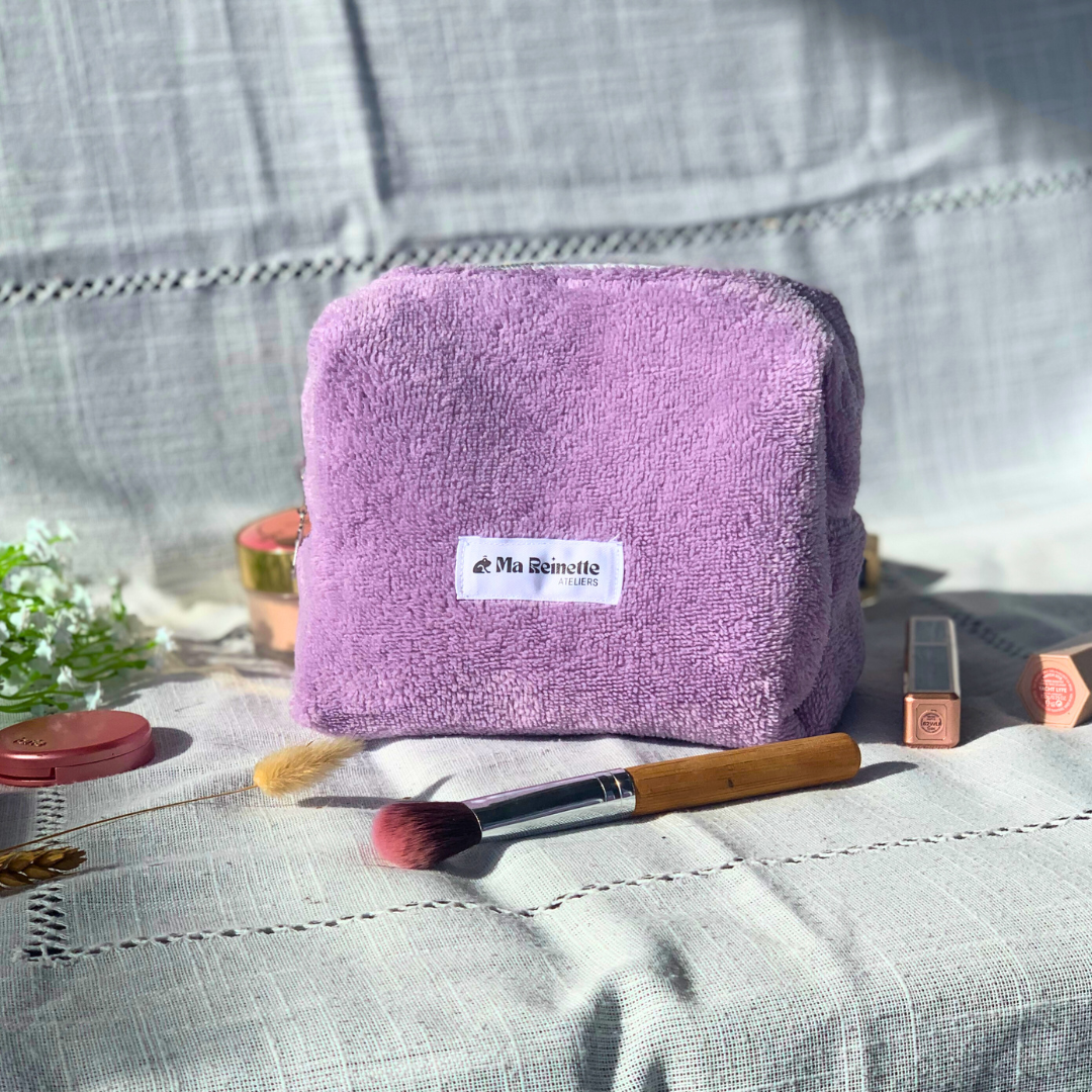 Trousse de toilette - Eponge douce ☁️ Lilas - Ma Reinette