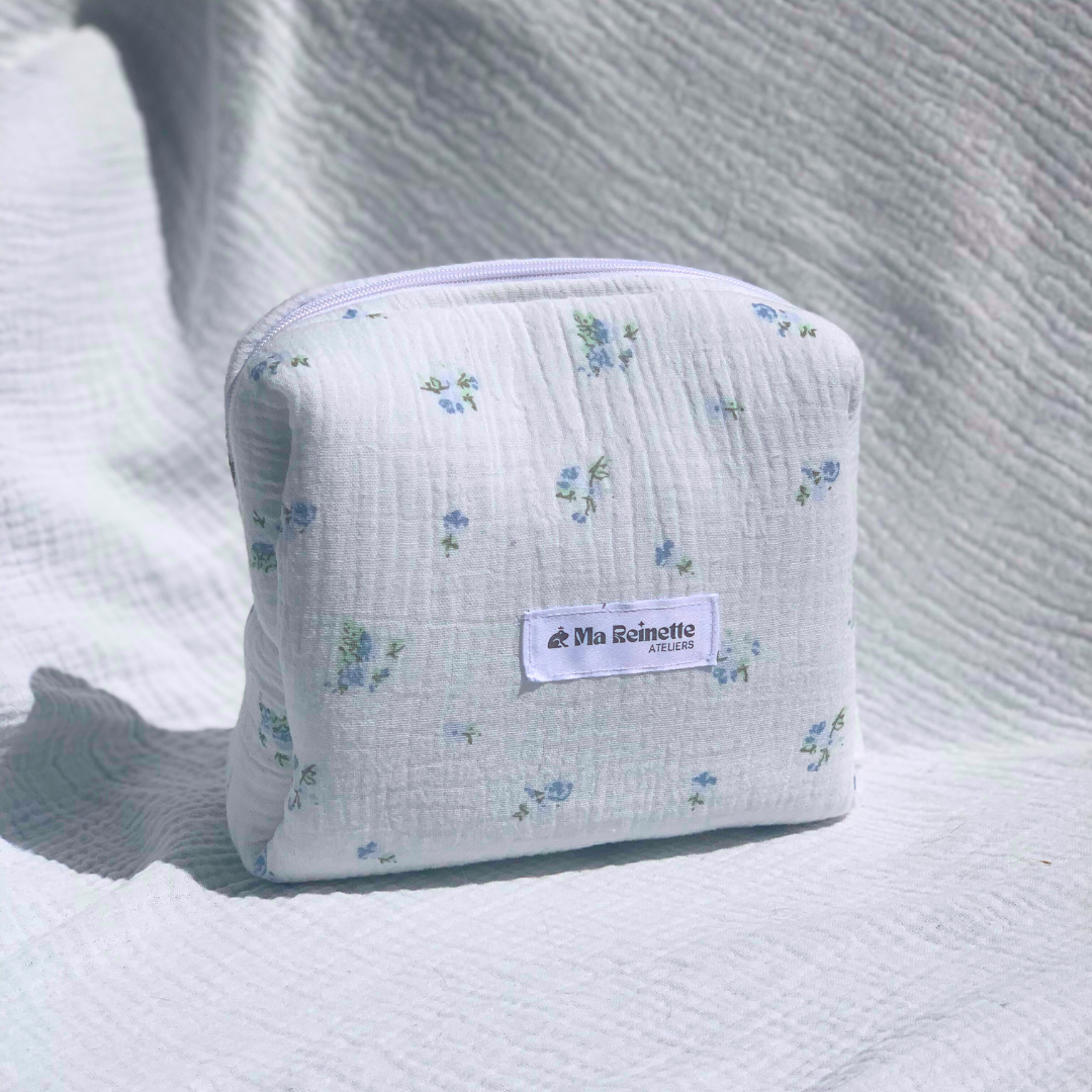 Trousse de toilette - Bleuets 💐 - Ma Reinette