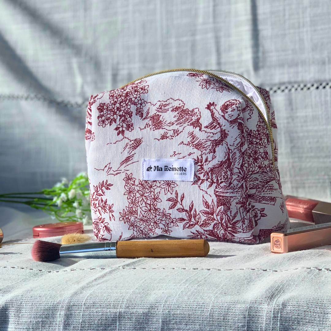 Trousse de toilette - Toile de Jouy ⚜️ - Ma Reinette
