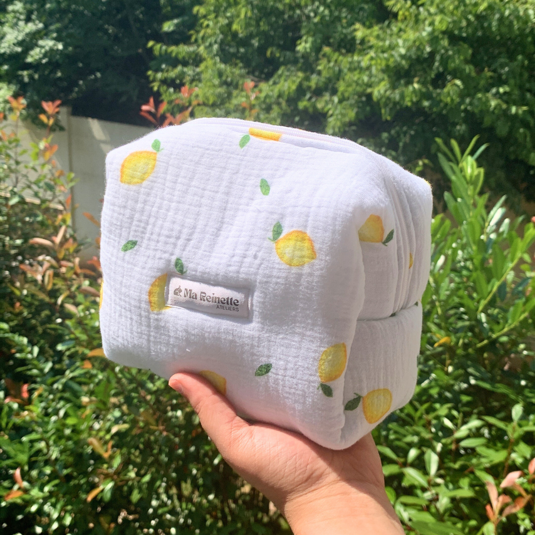 Trousse de toilette - Citrons 🍋 - Ma Reinette