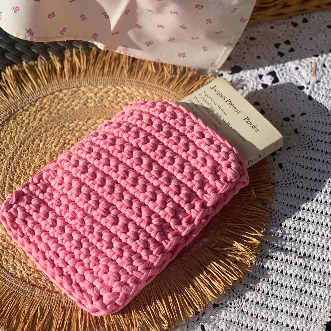 Couvre Livre - Liseuse en fil recyclé - Format Poche - Ma Reinette