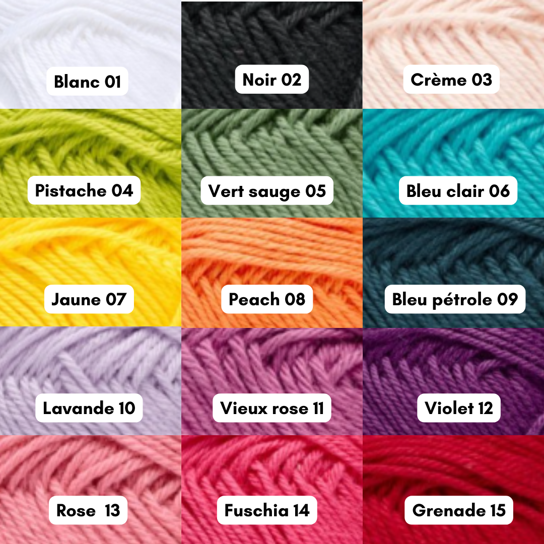 Bob Fleur en coton personnalisable đ - Ma Reinette