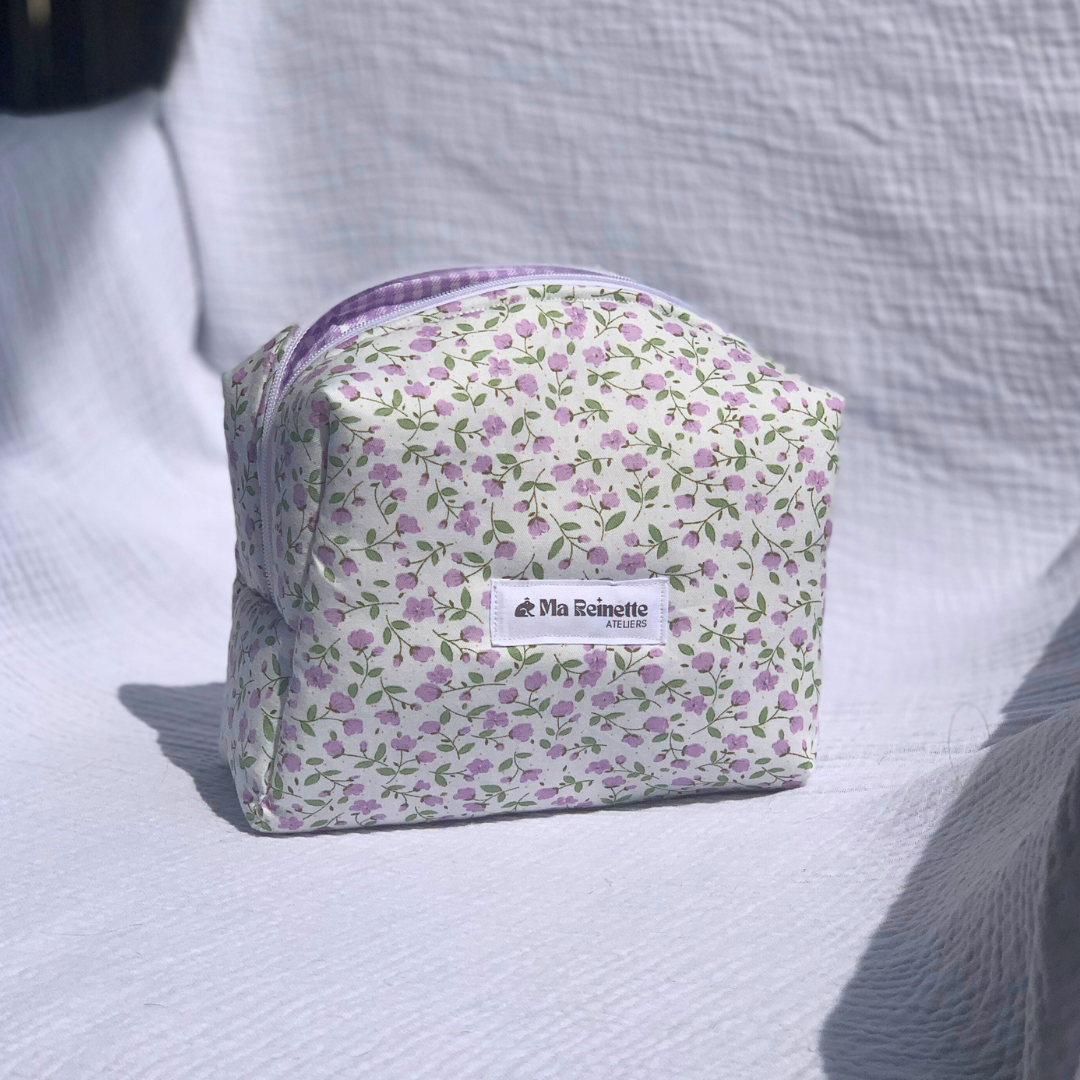 Trousse de toilette - Violettes 💜 - Ma Reinette