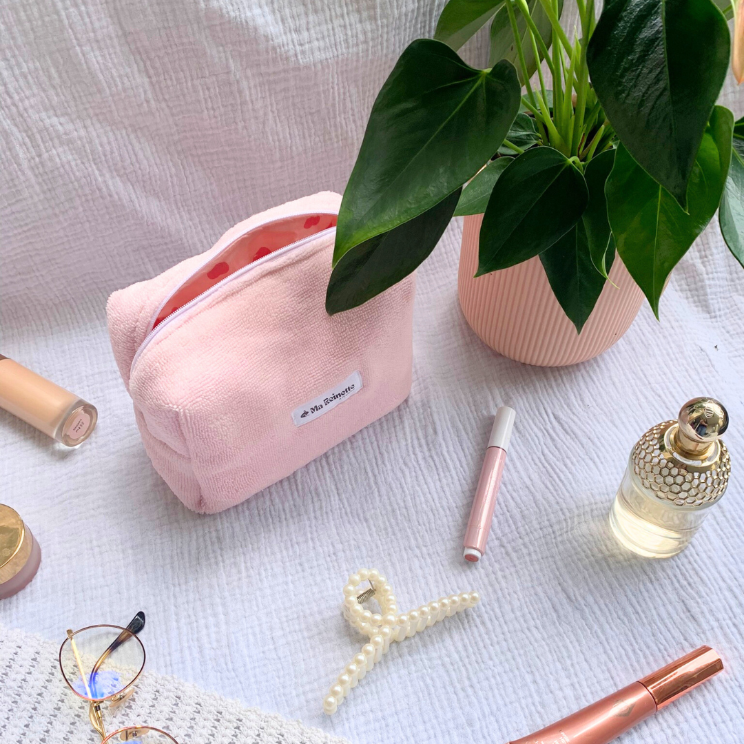 Trousse de toilette  - Eponge douce ☁️ Baby Pink