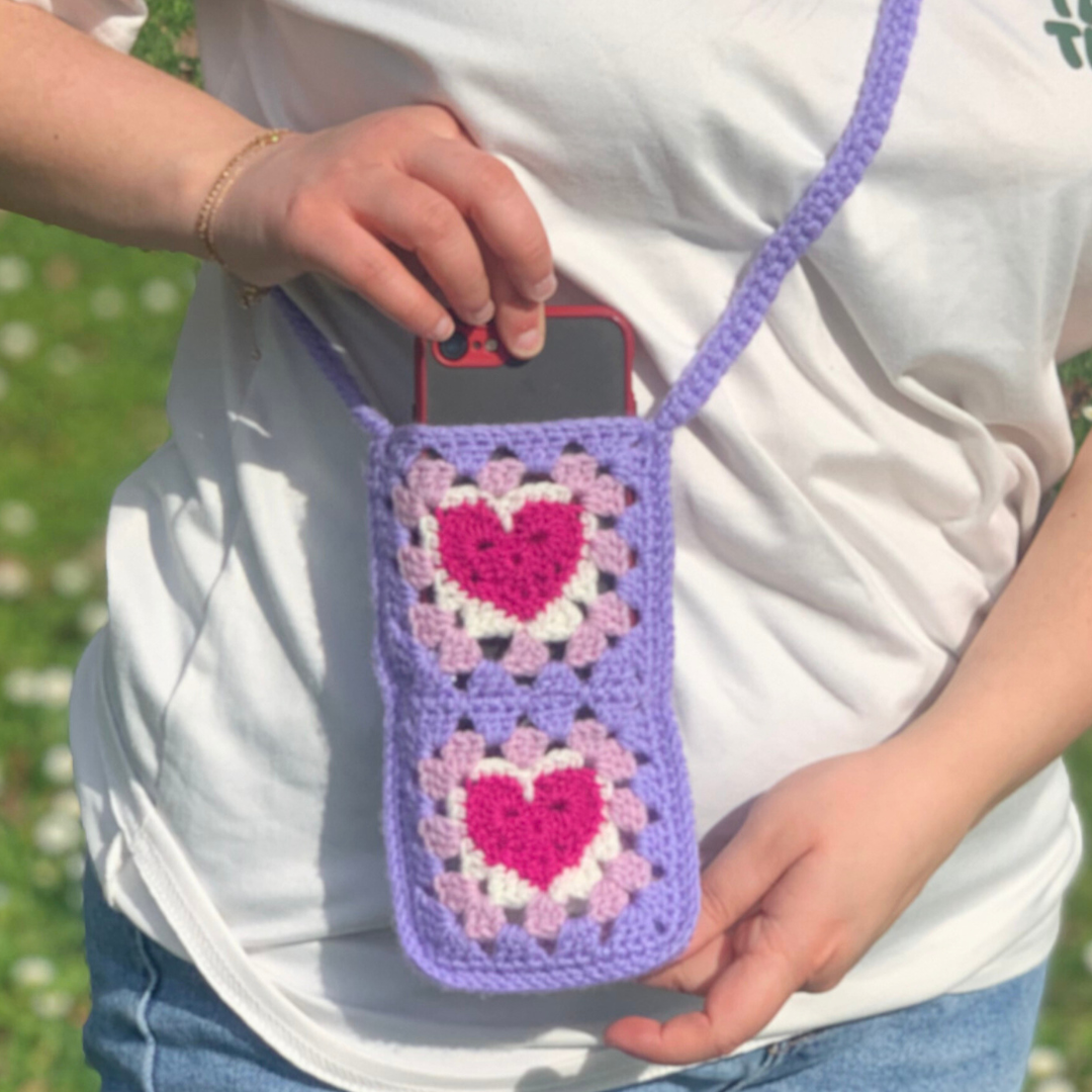 Housse de téléphone en crochet Bandoulière