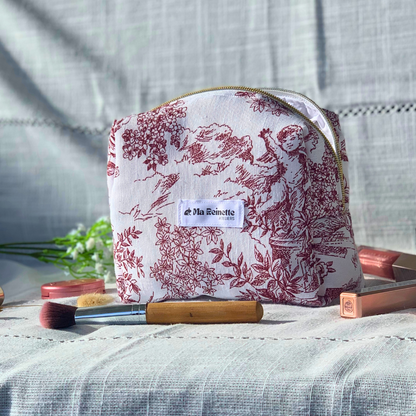 Trousse de toilette - Toile de Jouy ⚜️